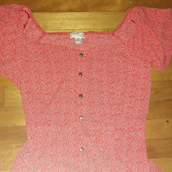 Red midi dress - Picture 5 of 6